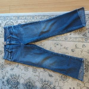 Mother The Insider Crop Step Fray